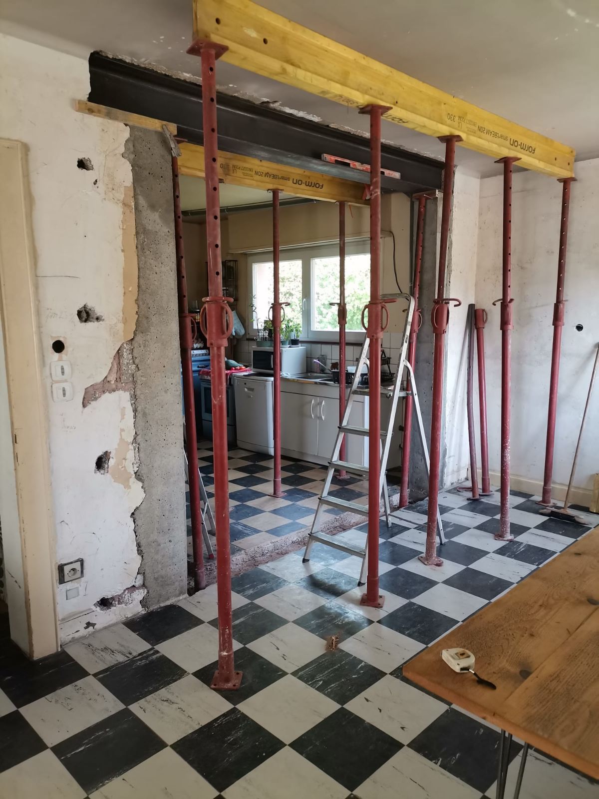 Installatin poutre IPN